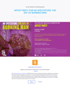 Artists Party, No Spectators